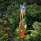 Kształt tulipana Duża rzeźba zewnętrzna Corten Steel ozdoby ogrodowe